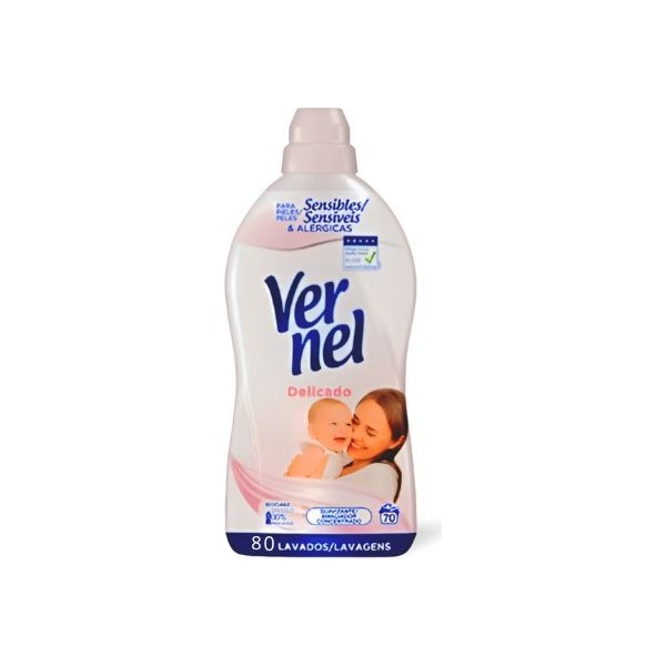 Vernel Suavizante Delicado 80 lavados